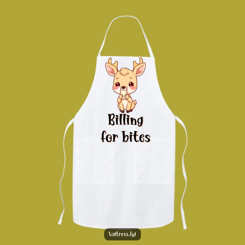 Funny Deer Bill Apron: Serve with Politeness and Humorous Flair