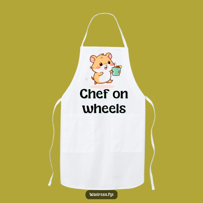 Funny Hamster Food Order Apron: Cook Fast, Laugh Hard