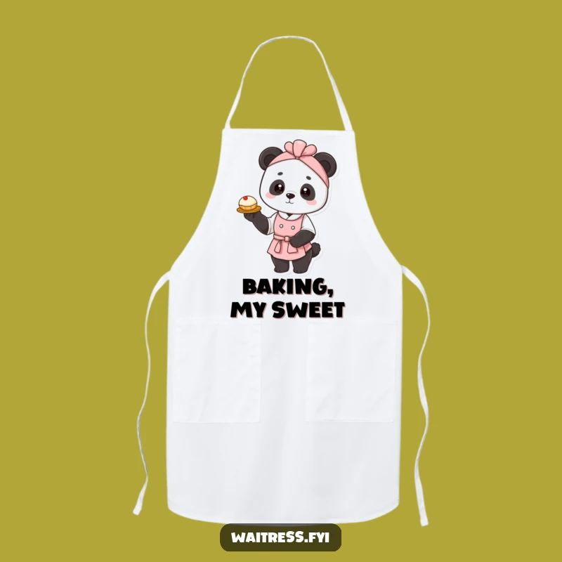 Funny Panda Waitress Apron: Elegant Chef Pup, Hilarious Kitchen Gift