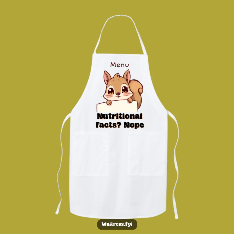 Funny Squirrel Apron - Chef Squirrel Surprise - A Hilarious Kitchen Funny Gift!