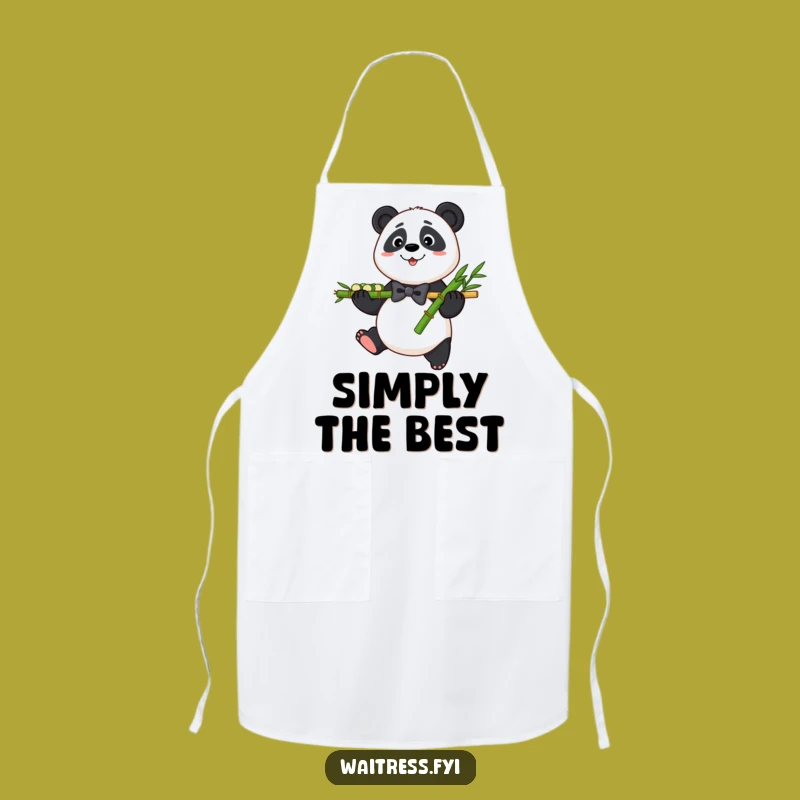 Funny Panda Bamboo Apron: Kitchen Fun with Gentle Flair Gift