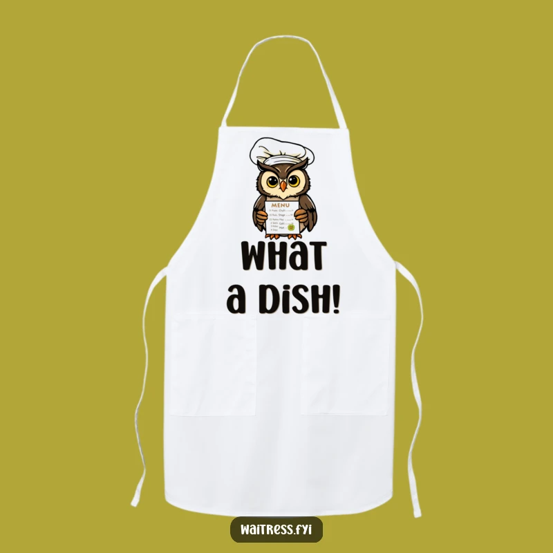 Funny Owl Chef Apron: Protect Your Clothes with Culinary Comedy Gift