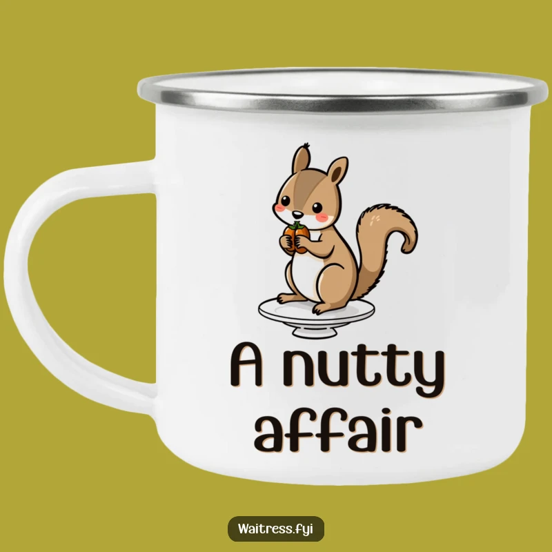 Funny Squirrel Nut Camping Mug: Adventure Fuel with Woodland Whimsy Gift