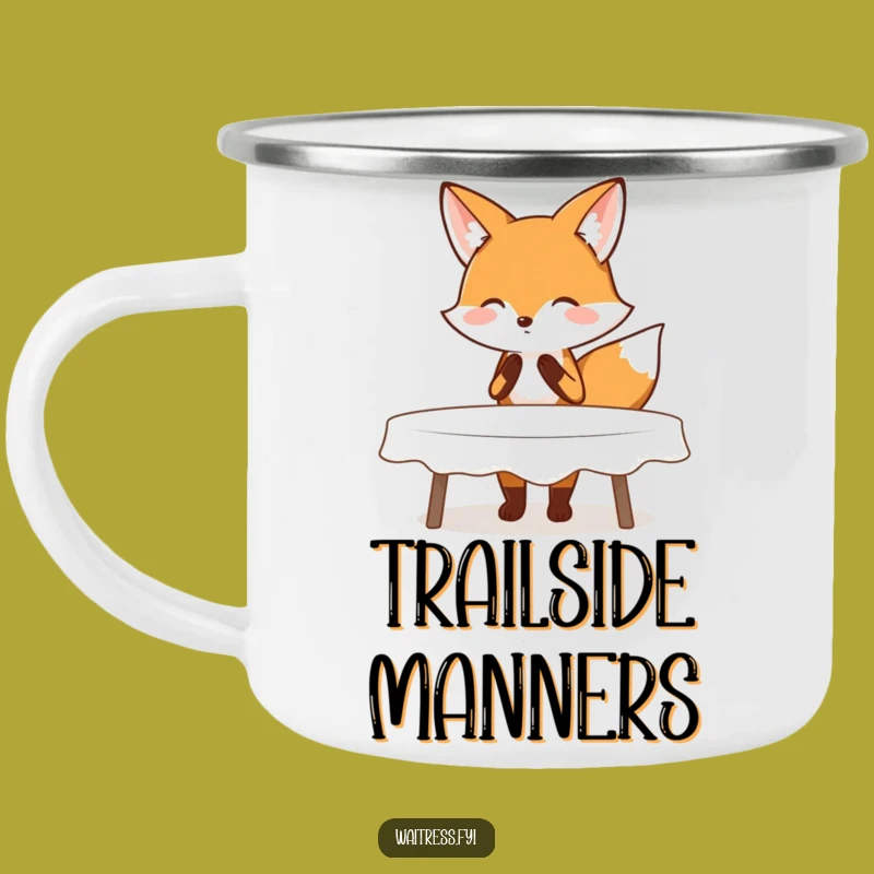 Funny Fox Polite Camping Mug - Durable & Graceful Outdoor Gift