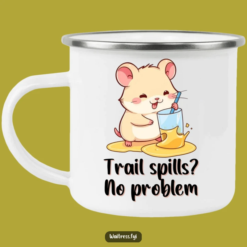Funny Kawaii Hamster Camping Mug: Your Speedy Companion for Outdoor Drinks Gift