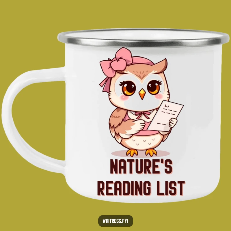 Funny Owl Camping Mug: Owl Offers Menu, Adventure Funny Gift