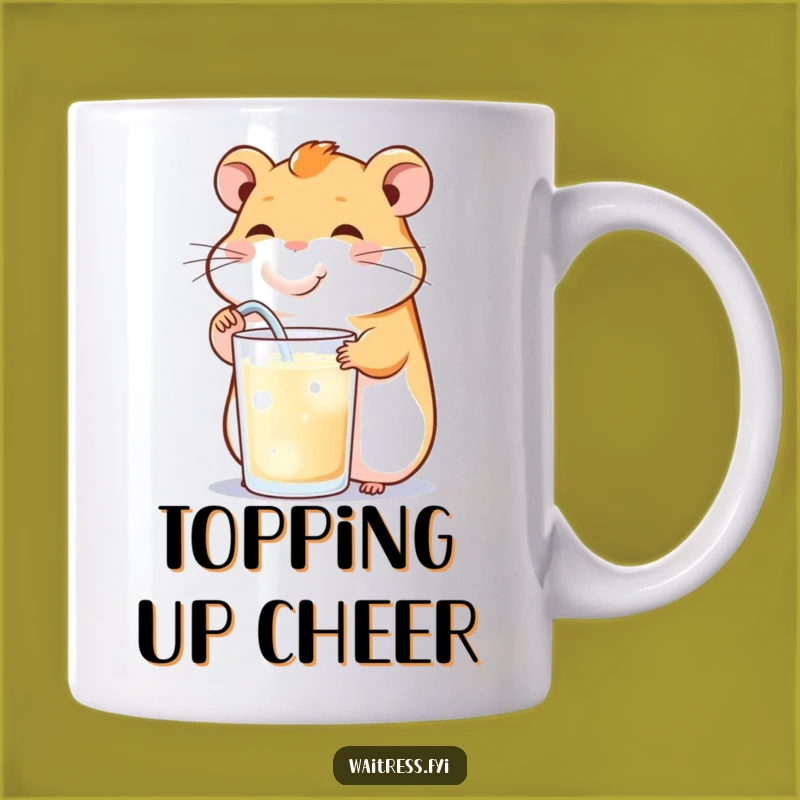Funny Hamster Refill Mug - Cheerful Hydration & Gift