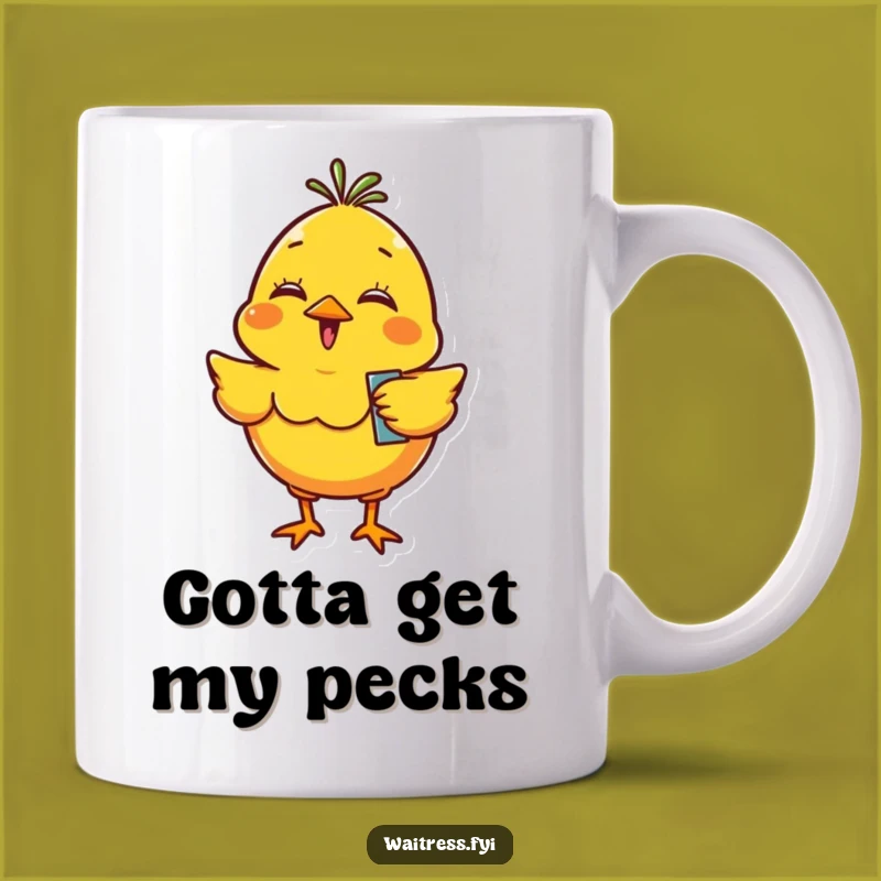 Funny Giggling Chick Coffee Mug - The Perfect Gift for an Excited Friend