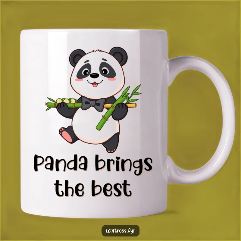 Funny Panda Bamboo Mug: Charming Gift for Panda Lovers and Tea Enthusiasts