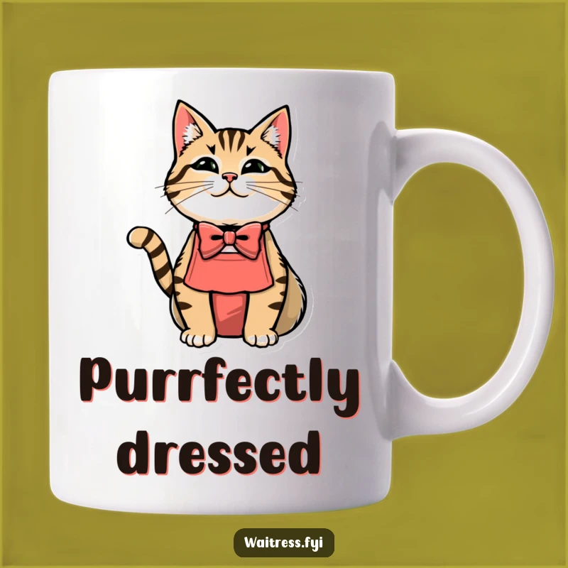 Funny Cat Waiter Mug: A Purrfectly Humorous Gift for Cat Lovers