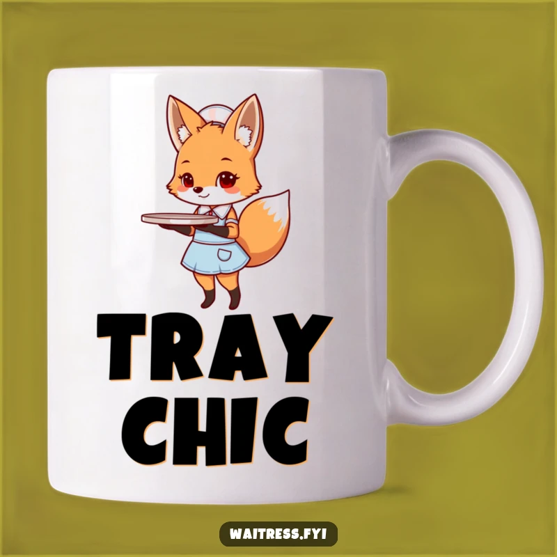 Funny Fox Diner Waiter Mug: A Hilarious Gift for Coffee Lovers
