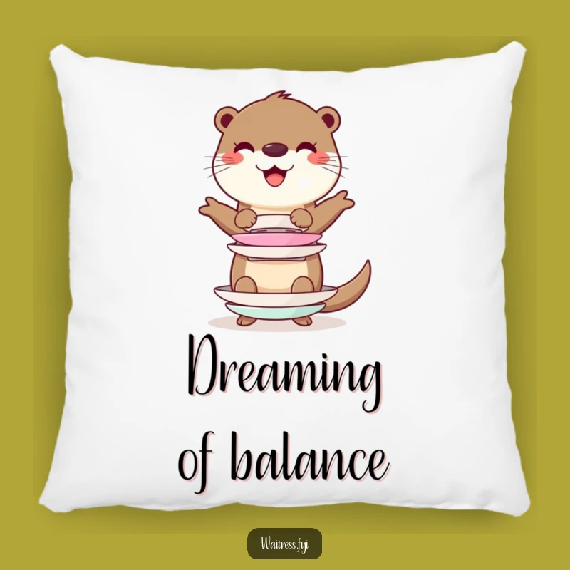 Funny Otter Plush Pillow - Cozy Character Cushion, Hilarious Gift