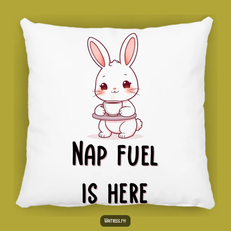 Funny Bunny Comfort Pillow - Soft Character Cushion, Cozy Funny Gift