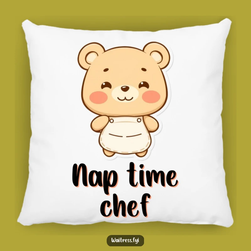 Funny Bear Apron Pillow: Snuggle Up with Culinary Comfort and Humor