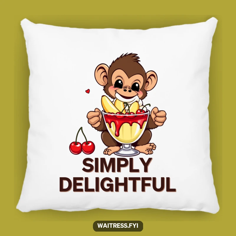 Funny Monkey Banana Pillow: Cozy Comfort with Primate Playfulness Gift