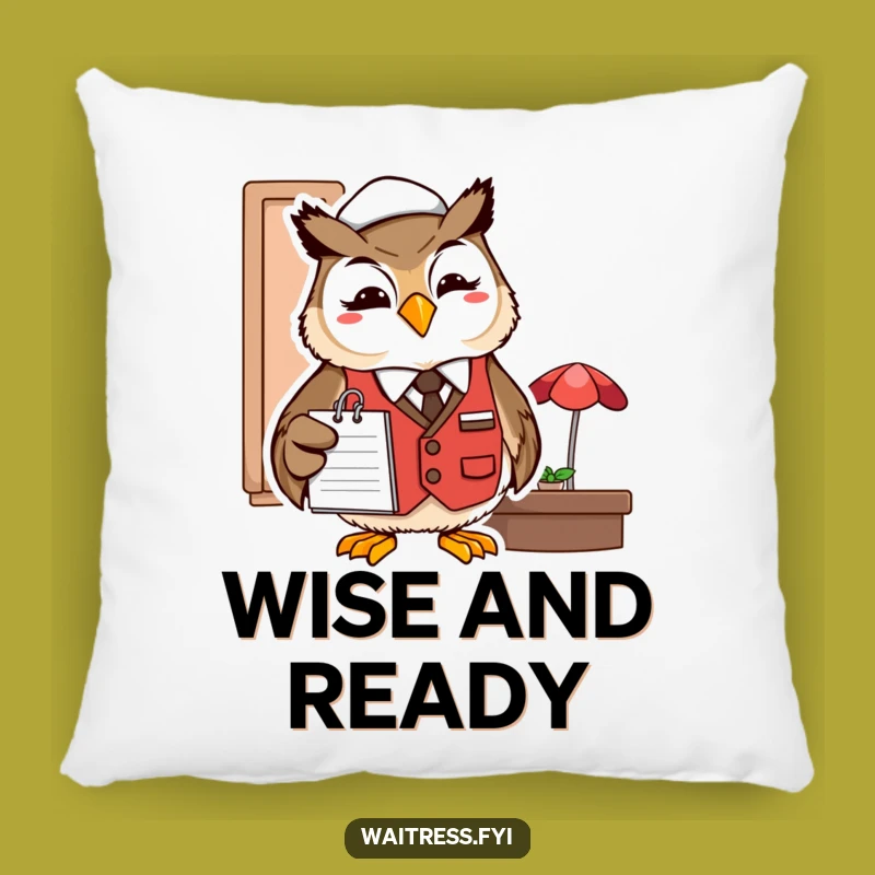 Funny Owl Server Pillow: Cuddle Up with Wise Humor