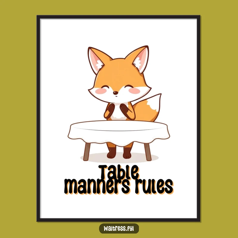 Funny Fox Polishing Digital Art - Instant Elegant Decor