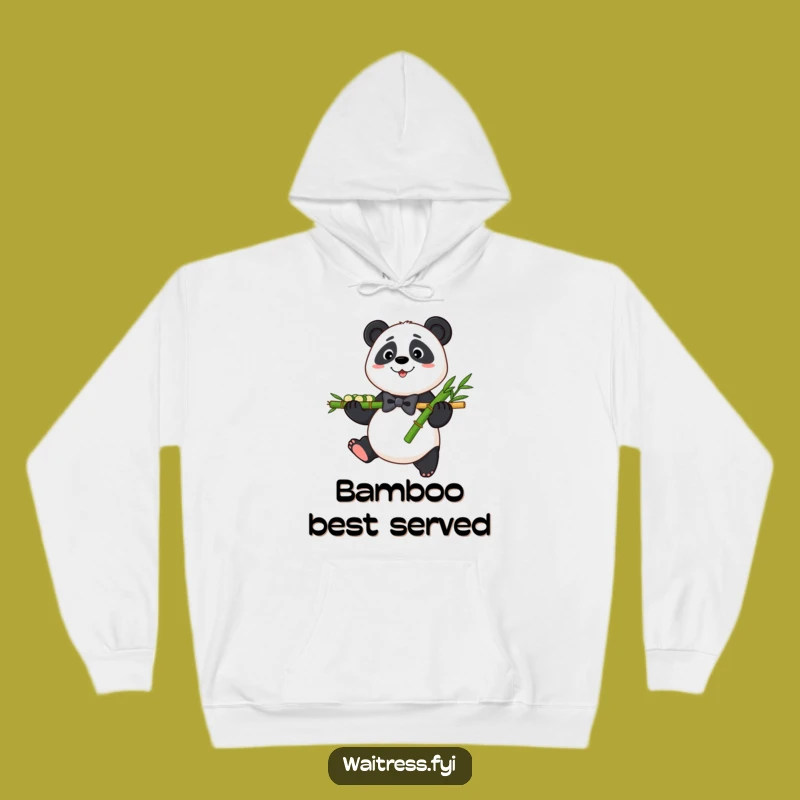 Cozy Funny Panda Bamboo Hoodie: Warm Comfort for Gentle Giants Gift