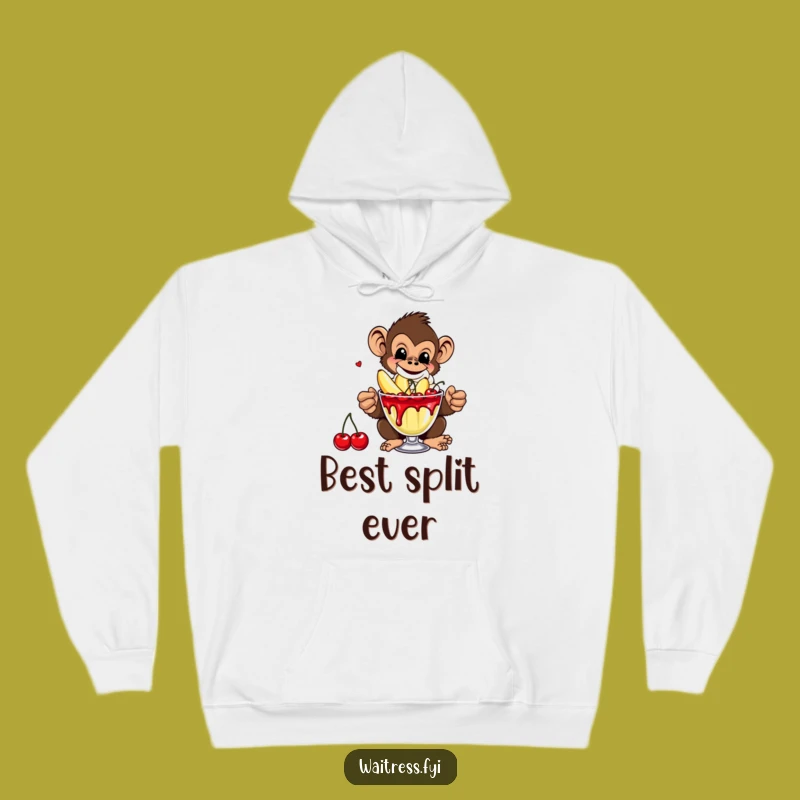 Cozy Funny Monkey Banana Hoodie: Warm Apparel for Primate Fun Gift