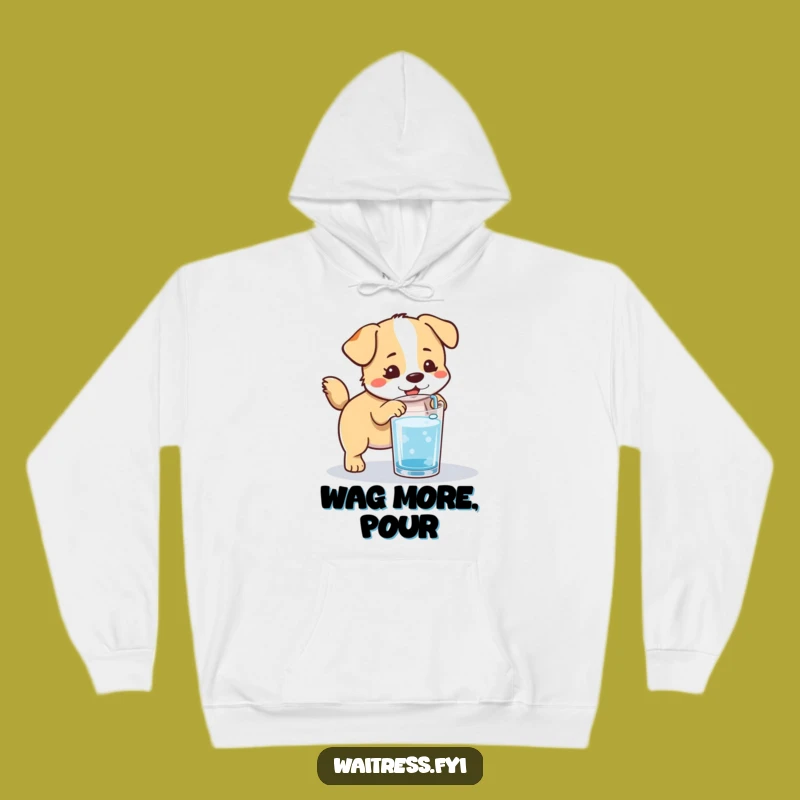 Cozy Funny Kawaii Dog Hydration Hoodie: Stay Warm and Helpful with this Cute Dog Sweatshirt Gift