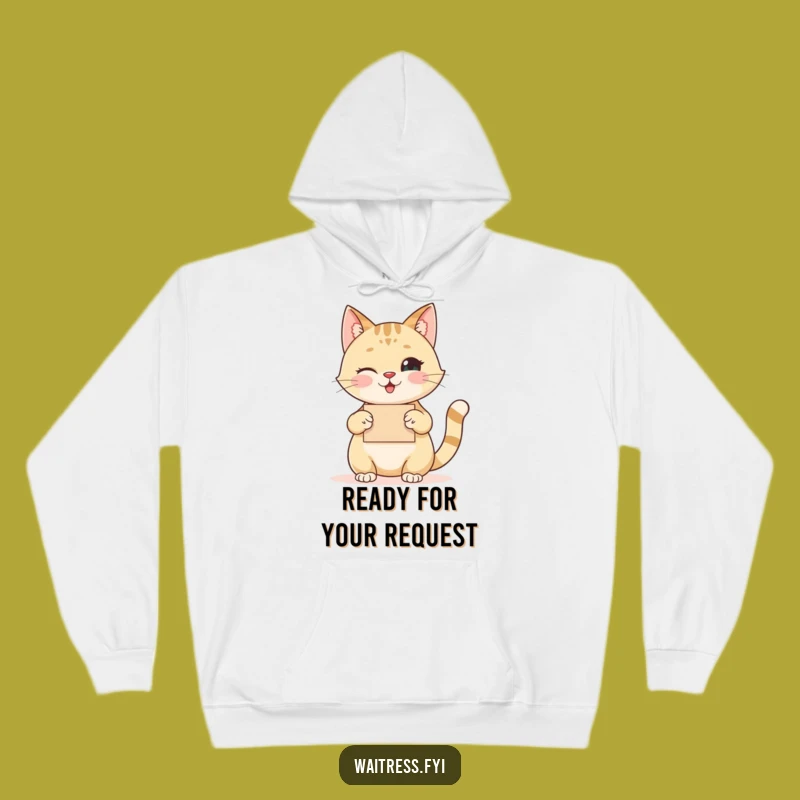 Funny Cat Order Taker Hoodie: Stay Cozy with This Charming Feline Design