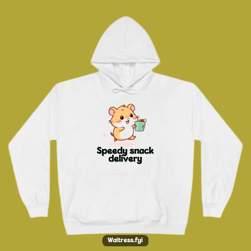 Funny Hamster Food Order Hoodie: Cozy Up with Speedy Snacks