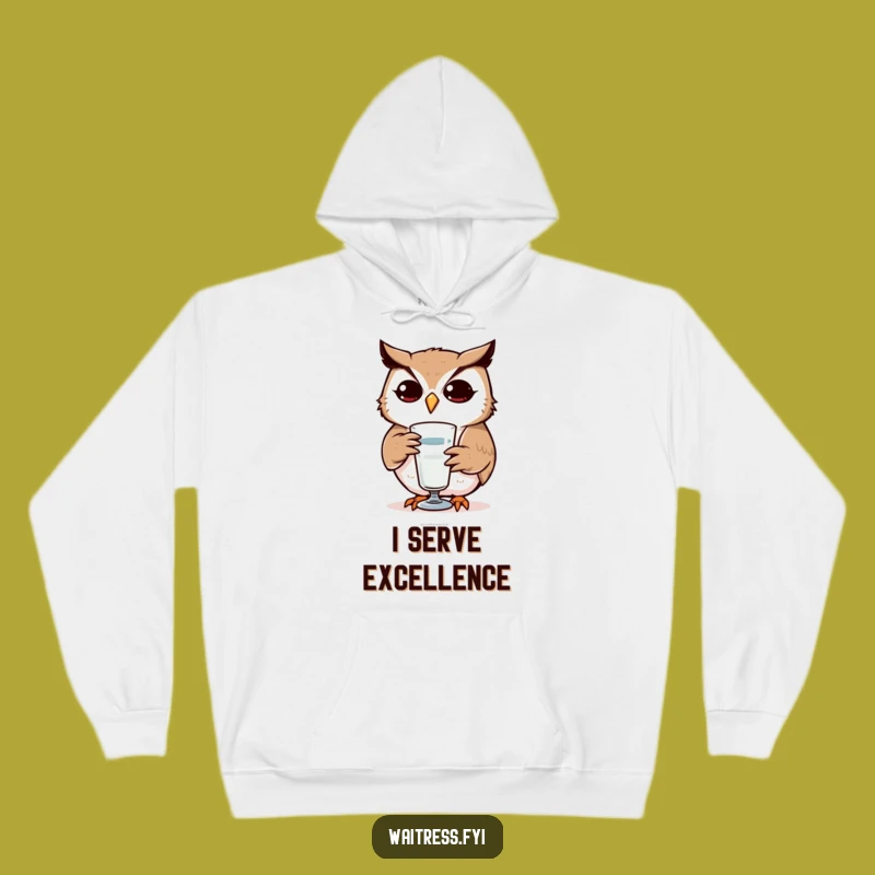 Funny Owl Refilling Hoodie: Cozy, Humorous Gift for the Steadfast Soul