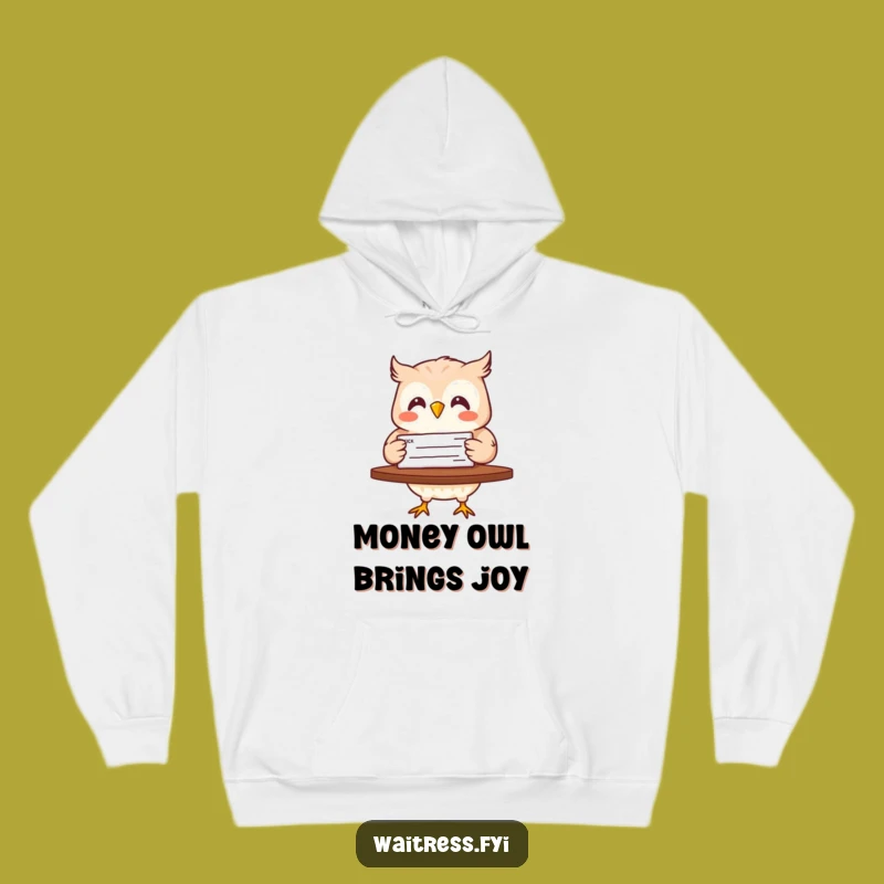 Funny Owl Check Delivery Hoodie: Cozy Up with Financial Wins