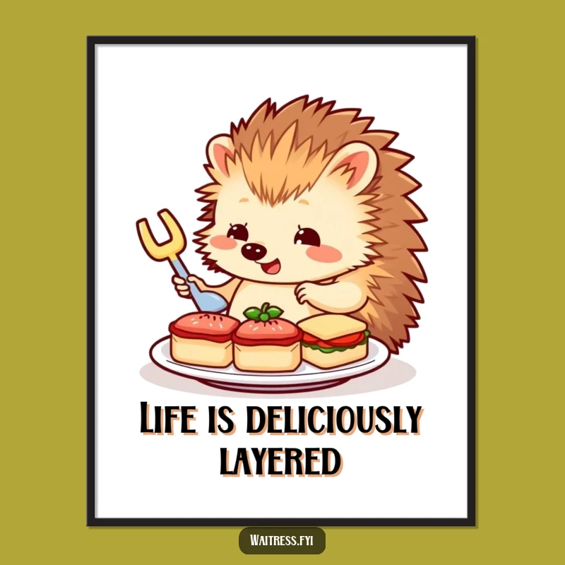 Funny Free Printable Hedgehog Wall Art: Charming Downloadable Decor for Walls