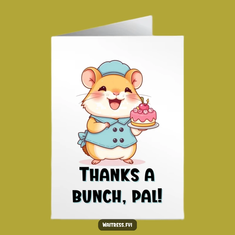 Free Printable Hamster Thank You Card: Sweet & Funny Downloadable Note