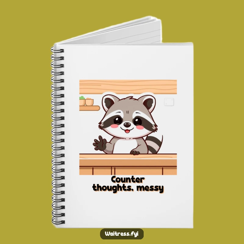 Funny Raccoon Notebook - Friendly Notes - For Your Welcoming Thoughts & Funny Gift