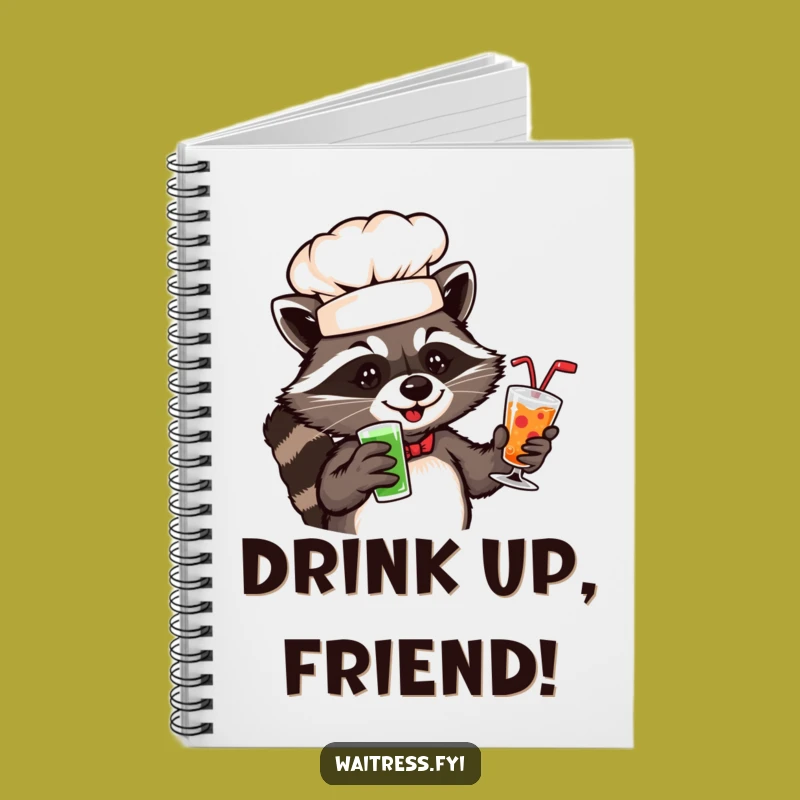 Mischievous Raccoon Chef Notebook: Jot Down Ideas with Cheeky Style