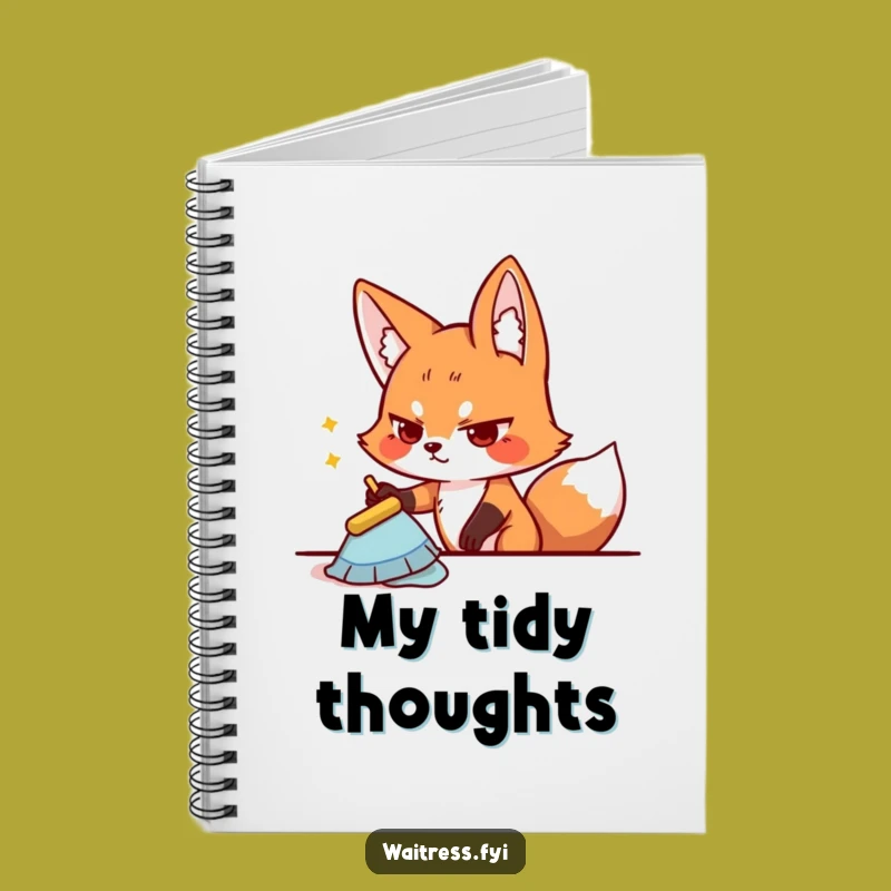 Funny Fox To-Do List Notebook - Determined Character Journal, Organizer's Gift