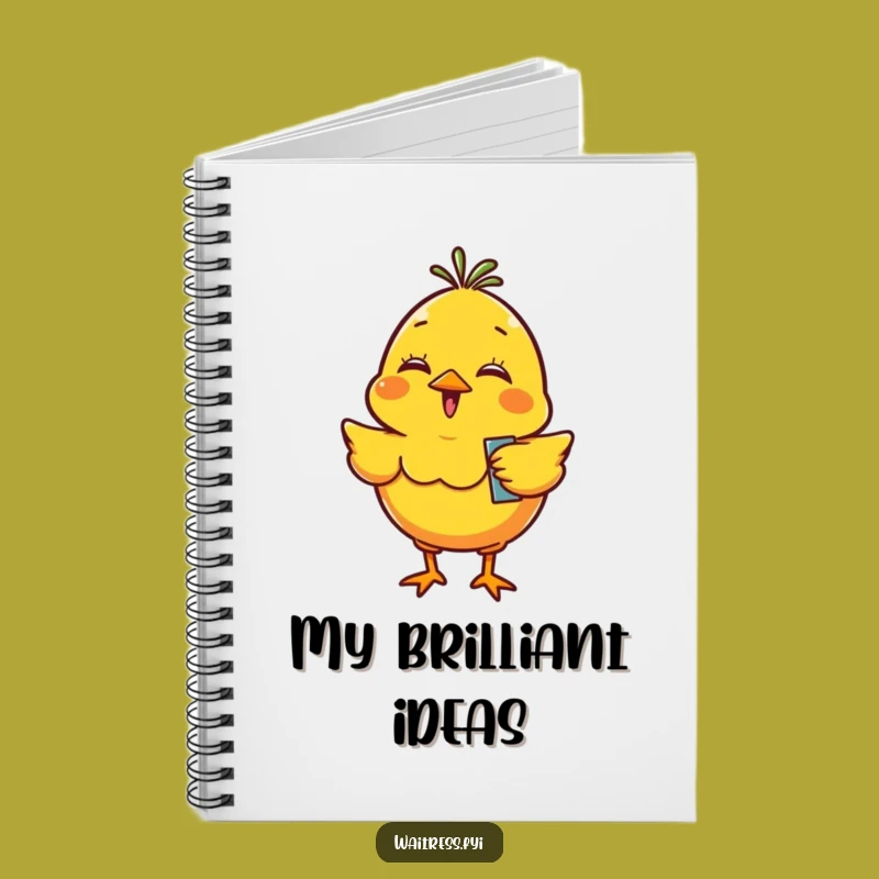 Funny Giggling Chick Notebook - Jot Down Ideas with Exciting, Cheerful Notes