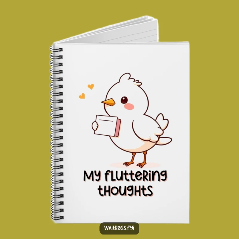 Funny Kawaii Bird Notebook: Jot Down Notes with This Cheerful Messenger Journal Gift