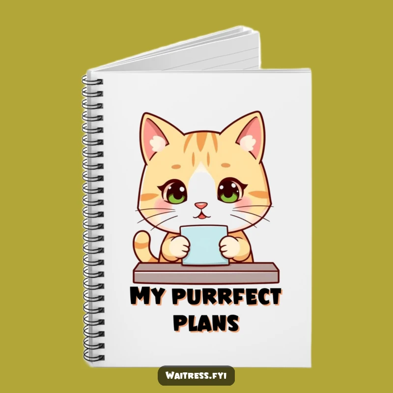 Funny Kawaii Cat Order Notebook: Jot Down Notes with Polite Feline Focus Gift