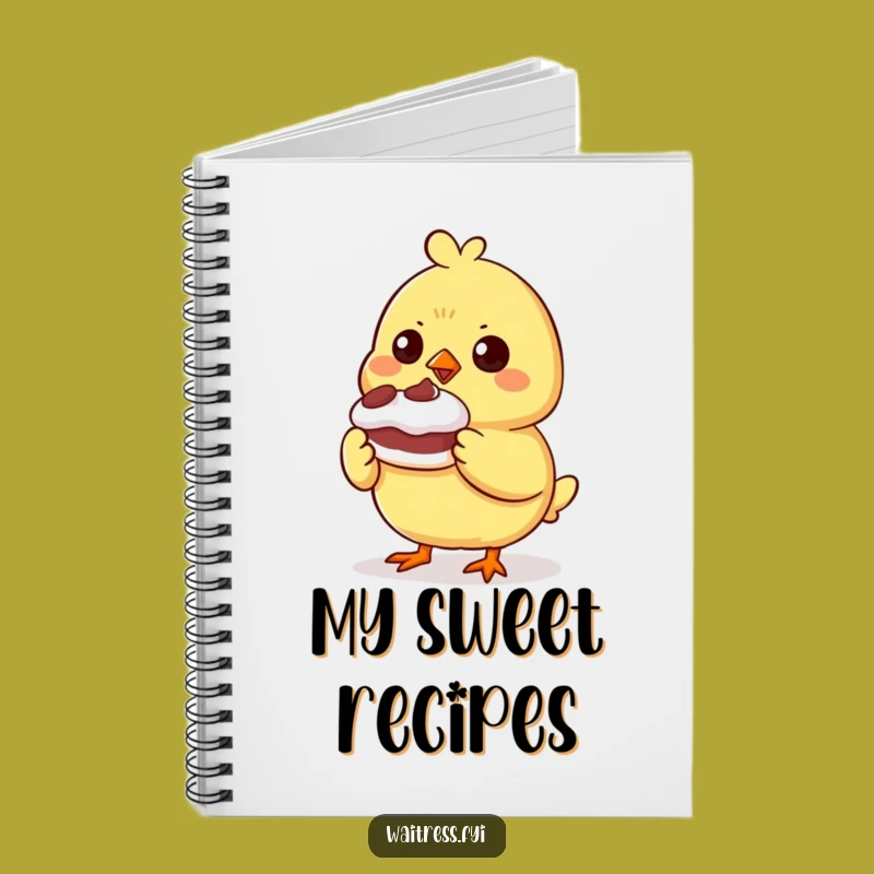Funny Chick Recipe Notebook - Proud Character Journal, Baker's Funny Gift