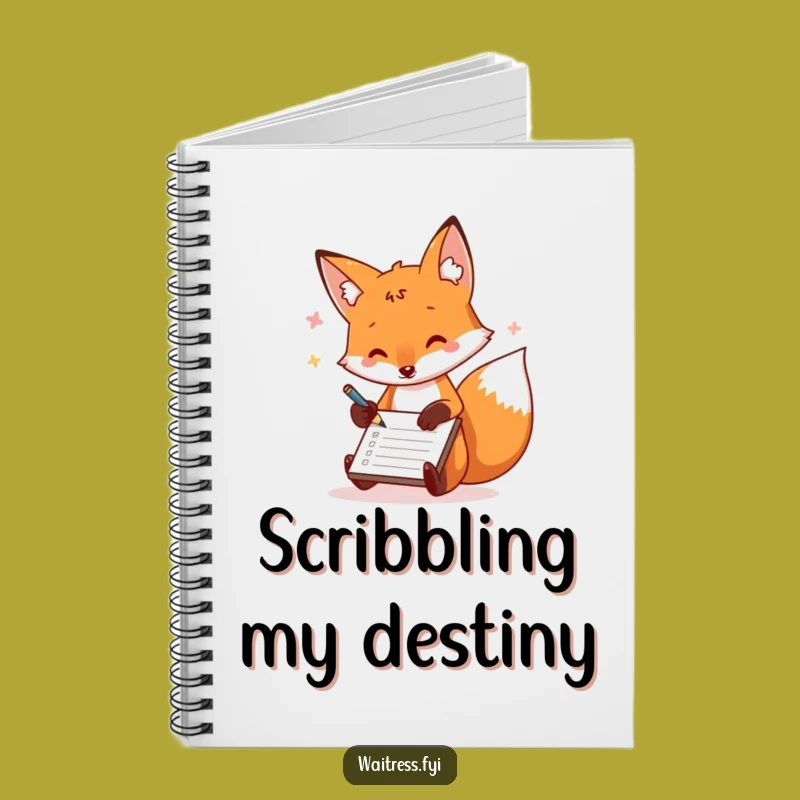 Funny Fox Order Taker Notebook: Your Playful Partner for Capturing Ideas