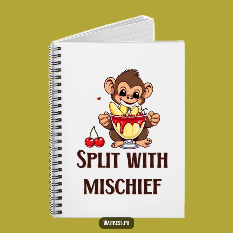 Funny Monkey Banana Notebook: Jot Down Ideas with Primate Wit Gift