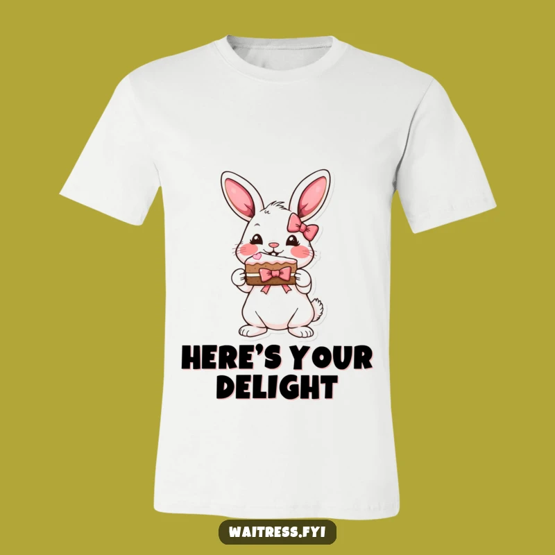 Funny Bunny Cake T-Shirt: Cute Dessert Presenter, Hilarious Funny Gift for Bunny Lovers