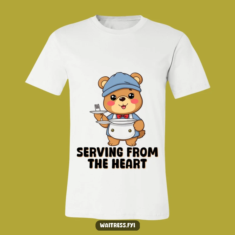 Happy Bear Server Funny T-Shirt: Wearable Glee for Friend Groups