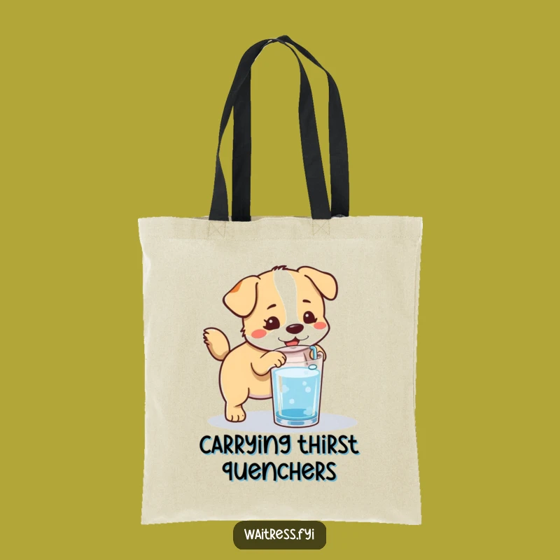 Funny Kawaii Dog Refill Tote Bag: Carry Your Essentials with Eager Pup Style Gift