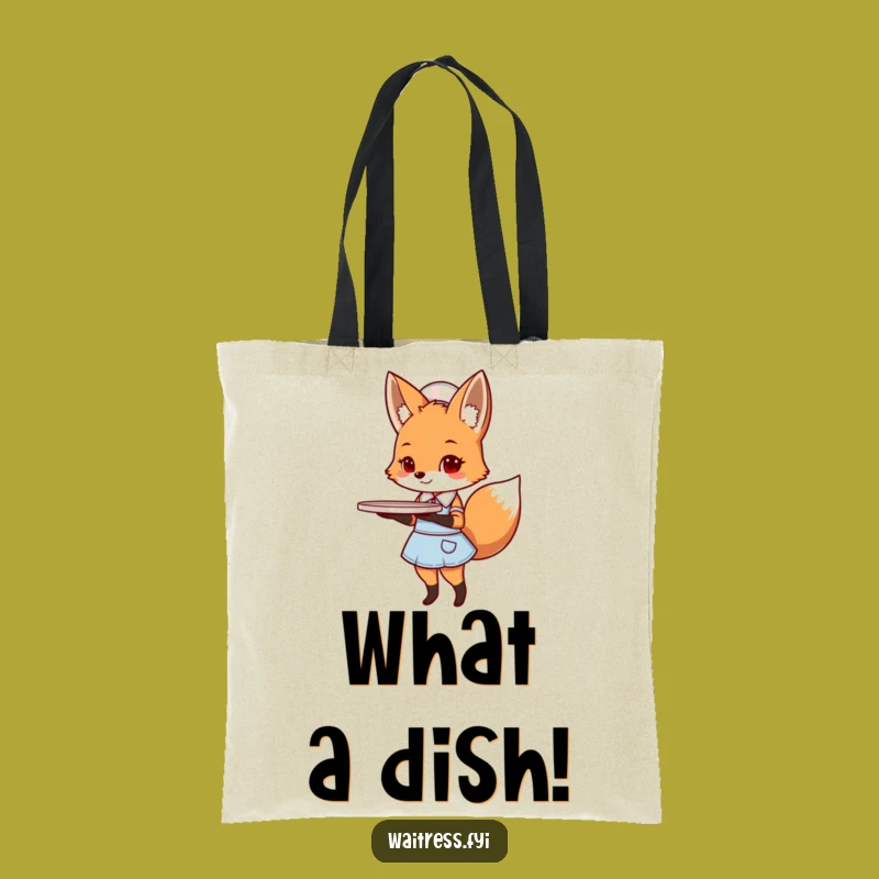 Funny Fox Diner Tote Bag: Carry Your Essentials with Cute Humor